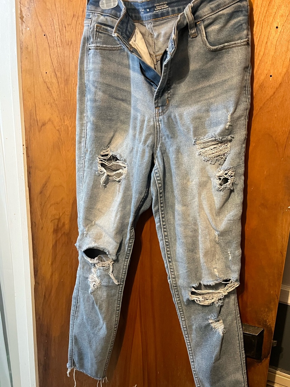 Old Navy Rockstar Super Skinny High Rise  Size 12 Jeans Excellent Used Condition